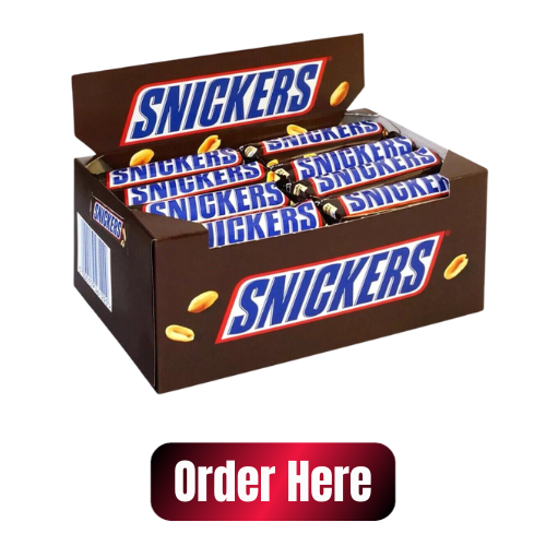 Snickers Candy Bar Boxes at Candy Retailer