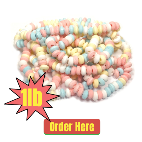 80 Individually Wrapped Candy Necklaces, Choker Style | Bulk Candy  Individually Wrapped | Retro Candy Jewelry for Kids | 80 Count Candy Tub by