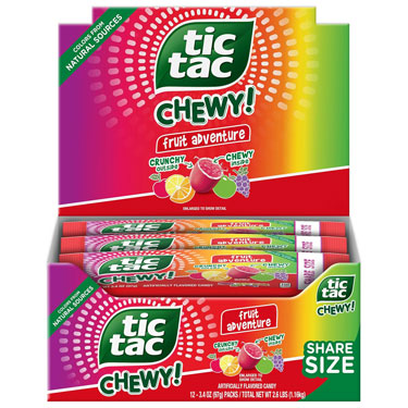 Tic Tac Chewy King Sweet Fruit Adventure 12ct