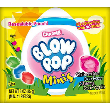 Charms Easter Blow Pop Minis 3oz Pouch