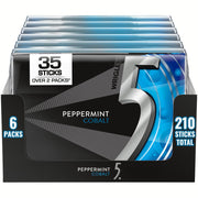5 Gum Cobalt Peppermint Sugar Free Chewing Gum, 35 Sticks 6 Pack