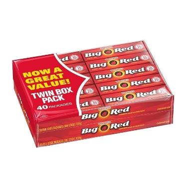 Wrigleys Big Red Gum 40ct Box Expires July 12th 2026