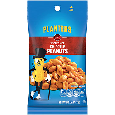 Planters Chipotle Peanuts 6oz Bag Expires July 11th 2026