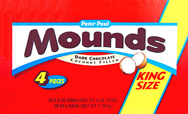 Mounds King Size 18CT Box Expires October 1st 2026