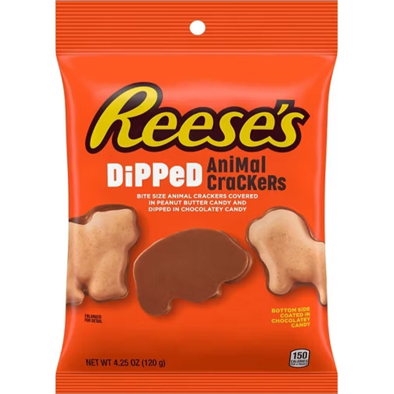 Reeses Dipped Animal Crackers 4.25oz Bag Expires August 1st 2026