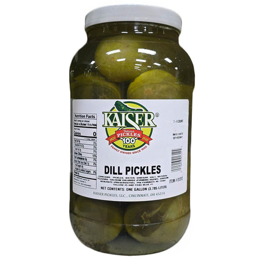 Kaiser Dill Pickles 7 to 9 Count Gallon Jar