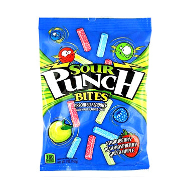 Sour Punch Assorted Bites 5oz Bag Expires July 14th 2026