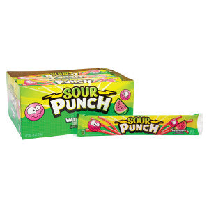 Sour Punch Straws Watermelon 24ct Box Expires May 15th 2026