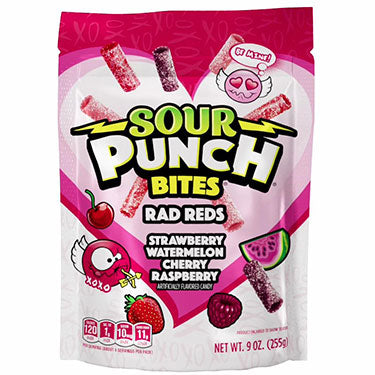 Sour Punch Valentines Rad Reds 9oz Bag