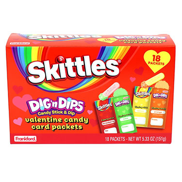 Skittles Valentines Day Dig N Dips 5.33oz Box