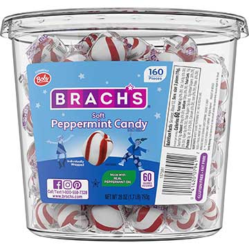 Brachs Soft Peppermint Candy 160ct Jar