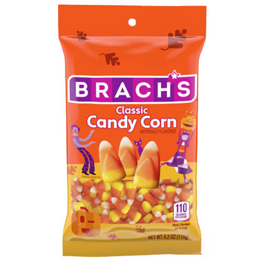 Brachs Halloween Candy Corn 4.2 oz Peg Bag