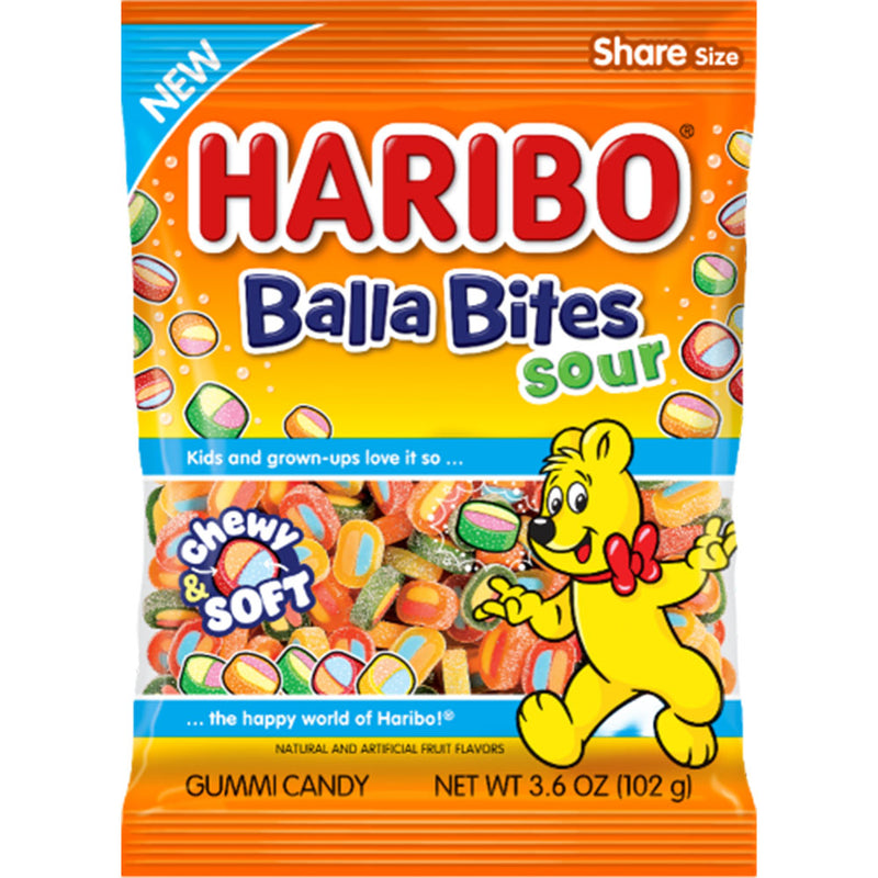 Haribo Sour Balla Bites 4.5oz Bag