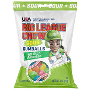 Big League Chew Sour Gumballs Assorted 3oz Bag