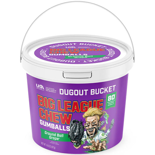 Big League Chew Gumballs Grape Dugout Bucket