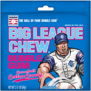 Big League Chew Curveball Cotton Candy Bubble Gum, 2.12 oz Pouch