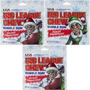 BIg League Chew Christmas Pickoff Peppermint Bubble Gum, 2.12 oz, 3 Pack