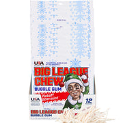 Big League Chew Christmas Pickoff Peppermint Bubble Gum, 2.12 oz Pouch, 12 Pack Box