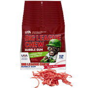Big League Chew Squeeze Play Sour Cherry Bubble Gum, 2.12 oz, 12 Pack Box