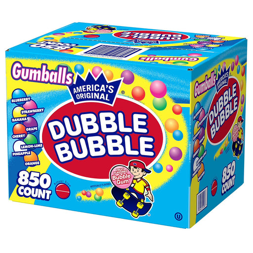 Dubble Bubble Assorted Gumballs 850ct Box