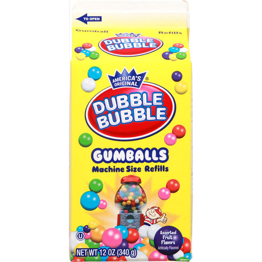 Dubble Bubble Assorted Gumballs Refill 12oz