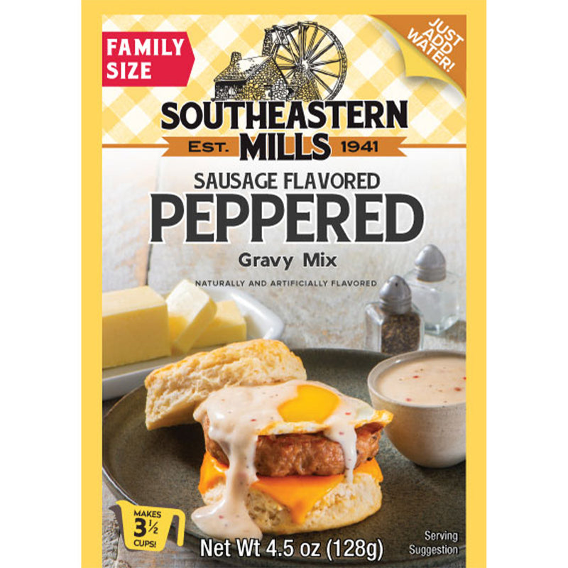 Southeastern Mills Sausage Flavored Peppered Gravy Mix 4.5oz