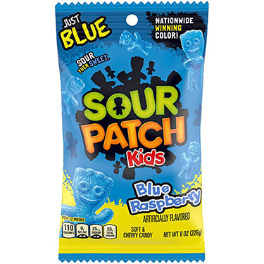 Sour Patch Kids Blue Raspberry 8oz Bag Expires August 16th 2026