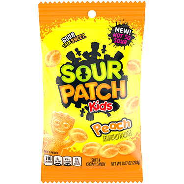 Sour Patch Kids Peach 8.07oz Bag Expires April 17th 2026