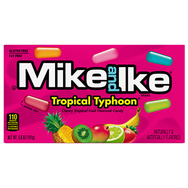 Mike and Ike Tropical Typhoon 4.25oz Theater Box Expires June 1st 2026