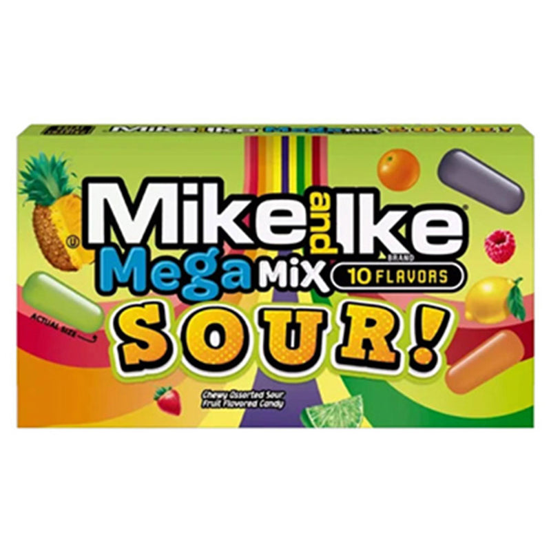 Mike and Ike Mega Mix Sour 4.25oz Theater Box Expires July 1st 2026