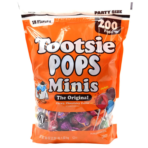 Tootsie Roll Halloween Mini Pops 200ct Bag