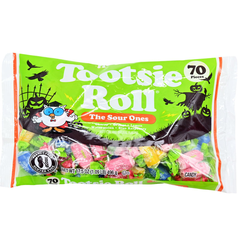 Tootsie Roll Halloween Fruit Chews Scary Sour 17.5oz Bag