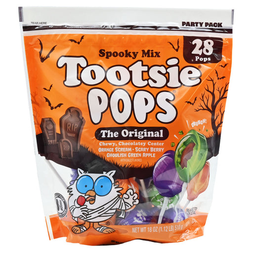 Tootsie Roll Halloween Pops 28ct 18oz Bag
