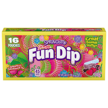 Ferrara Easter LIK M AID Fun Dip Assorted Pouches 16ct 6.9oz Box