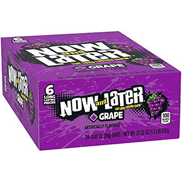 Now and Later Changemaker Grape 0.93oz 24ct Box Expires July 1st 2026