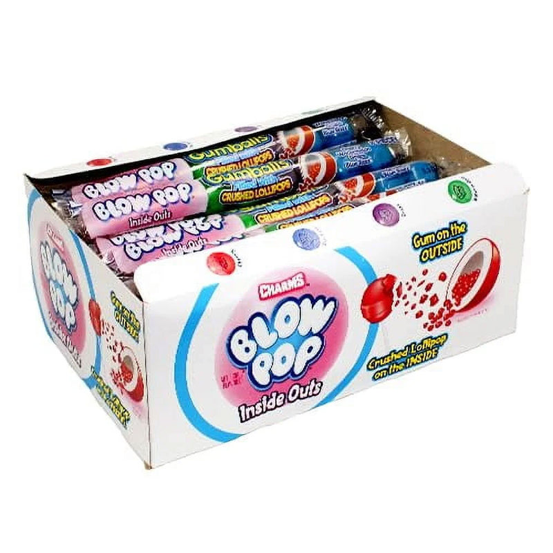 Blow Pop Inside Out 8 Ball Tube 24ct Box 12pk