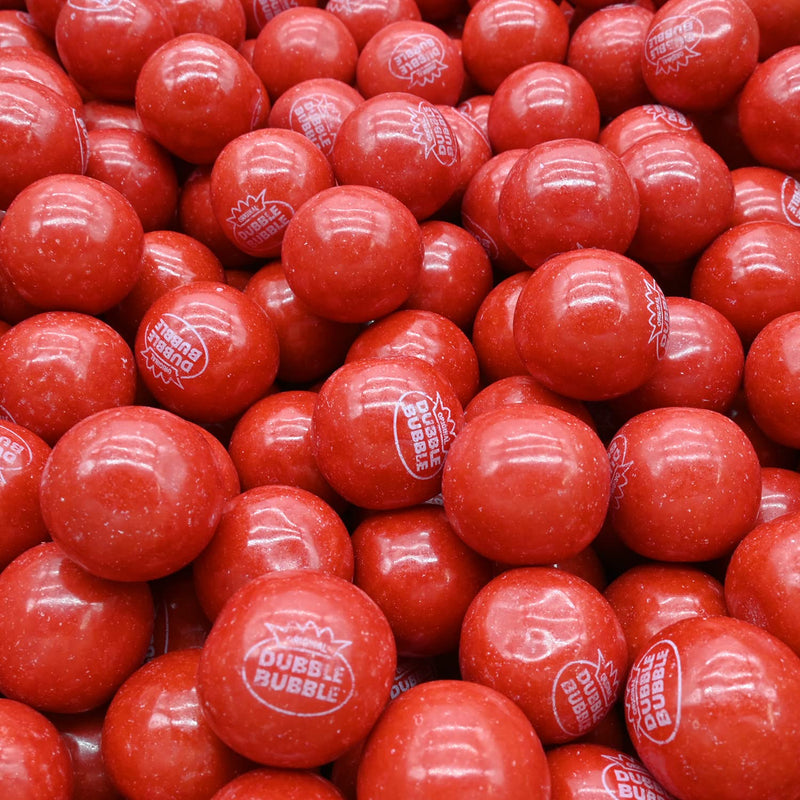 Dubble Bubble 1 Inch Gumballs Sweet Cherry 850 Count Case