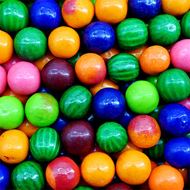 Dubble Bubble .92 Inch Assorted 6 Flavors Gumballs 1080 Count Case