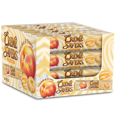 Creme Savers Hard Candy Peaches and Creme 24ct Box
