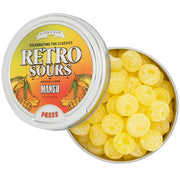 Retro Sours Mango Hard Tangy Candy, 2.12oz Tin