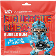 Big League Chew First Pitch Fruit Punch Bubble Gum, 2.12 oz, 3 Pack