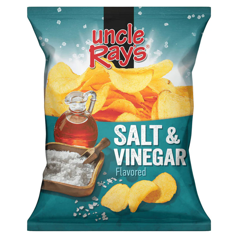 Uncle Rays Potato Chips Salt and Vinegar 8oz 9ct
