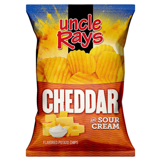 Uncle Rays Potato Chips Sour Cream and Cheddar 4.25oz 10ct