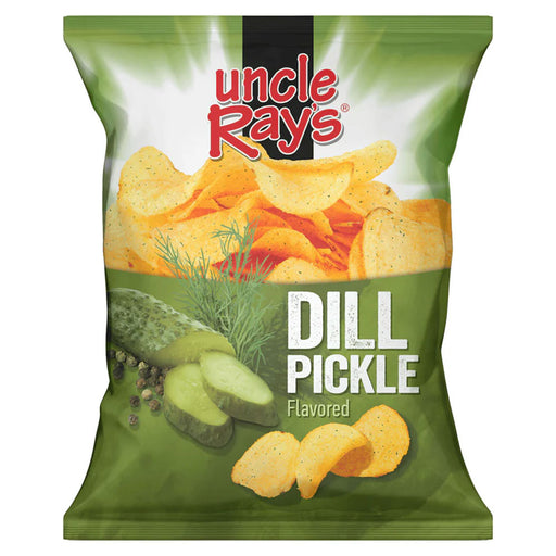 Uncle Rays Potato Chips Dill Pickle 3oz 12ct