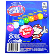 Dubble Bubble 1 Inch Assorted 8 Flavor Gumballs 2 lb