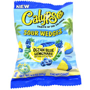 Calypso Sour Wedges Ocean Blue Lemonade 4.5oz Bag