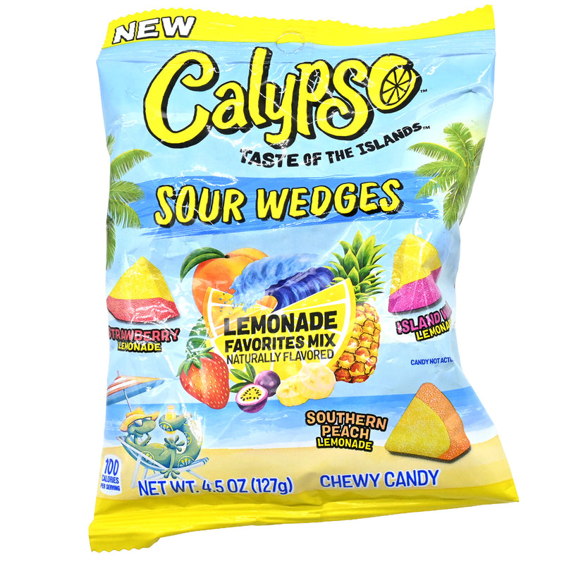 Calypso Sour Wedges Lemonade Favorites Mix 4.5oz Bag