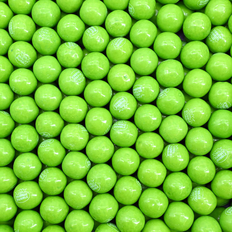 Dubble Bubble .92 Inch Gumballs Green Apple 1 lb