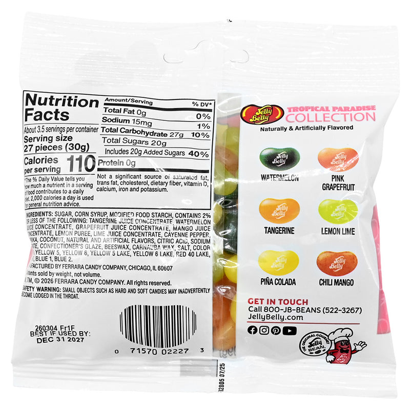 Jelly Belly Tropical Paradise 3.5 oz Bag