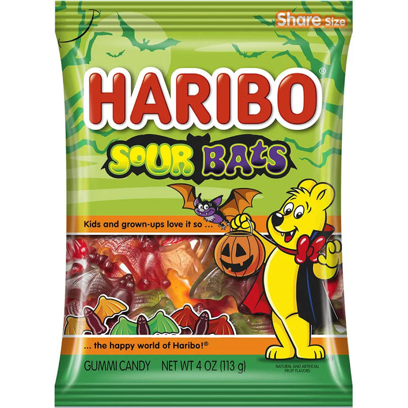 Haribo Halloween Sour Vampire Bats 4oz Bag